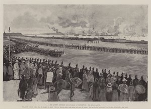 Desfile naval del cumpleaños de la Reina en Portsmouth, el saludo real